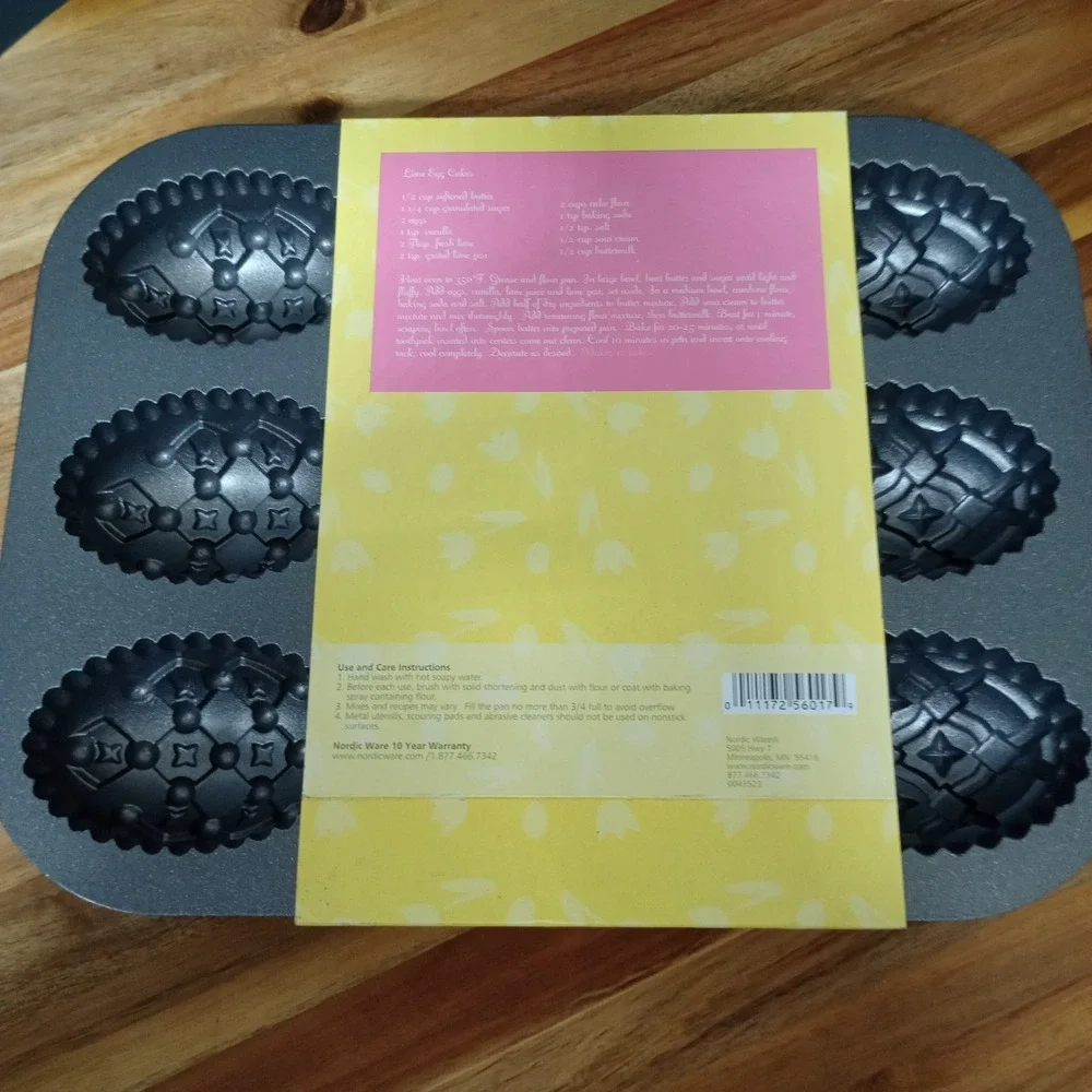 Nordic Ware Easter Egg Baking Mold Muffin Mini Cake Cast Aluminum‎ Pan USA